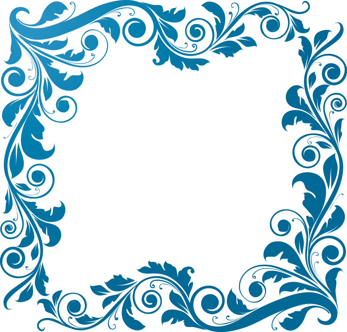 Рамка синяя