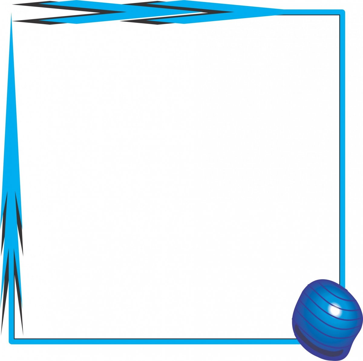 Рамка для открытки с незабудками