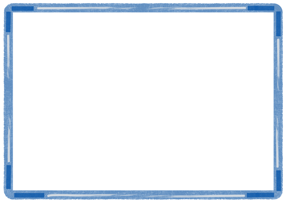 Рамка синяя