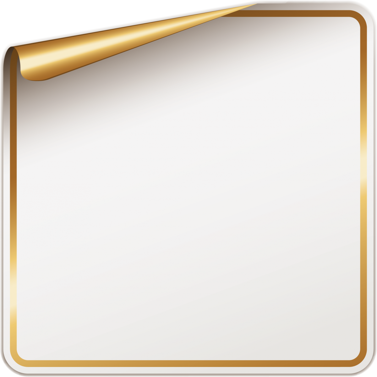 Рамка с загнутым уголком