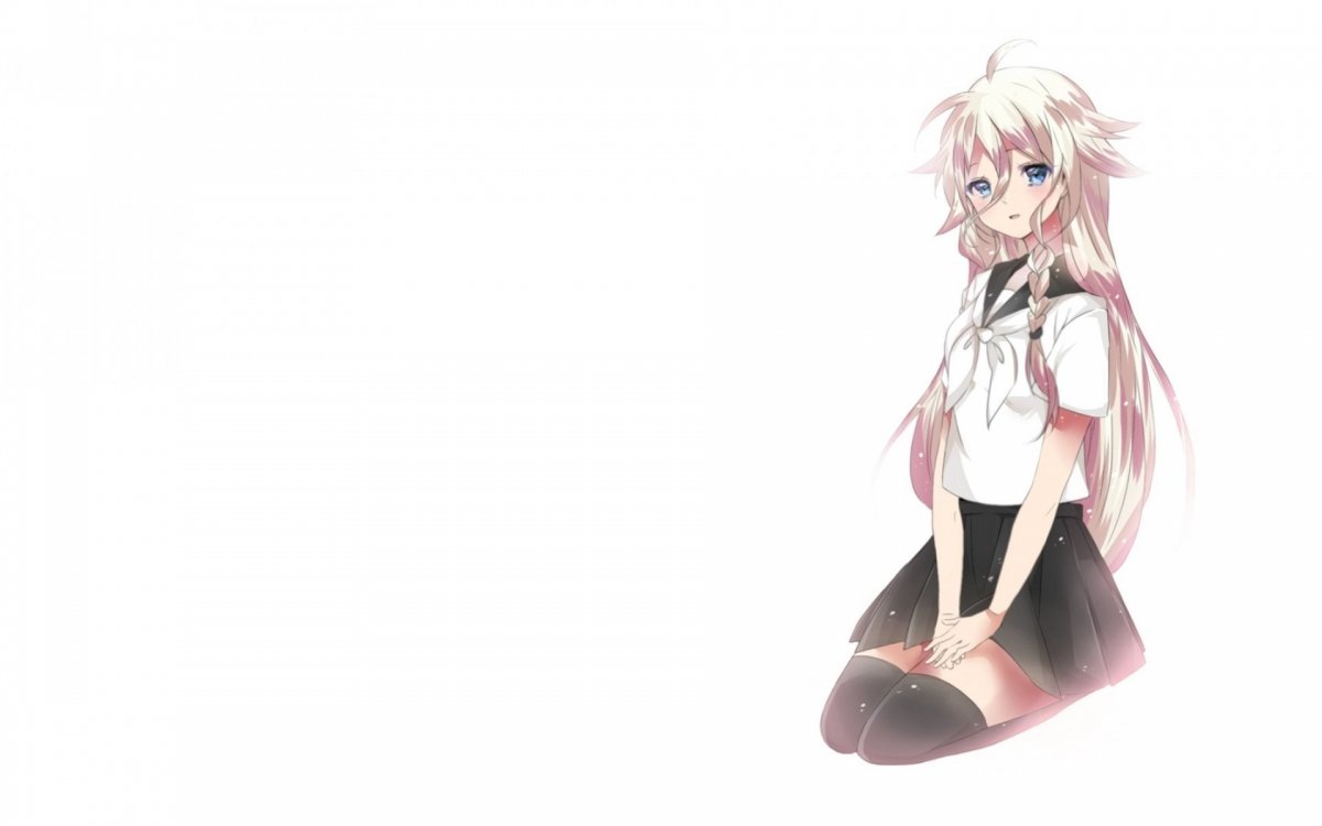 Аниме персонажи на белом фоне