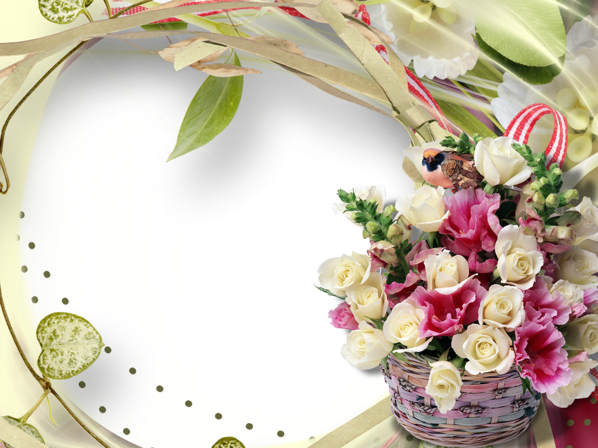 Рамка с цветами