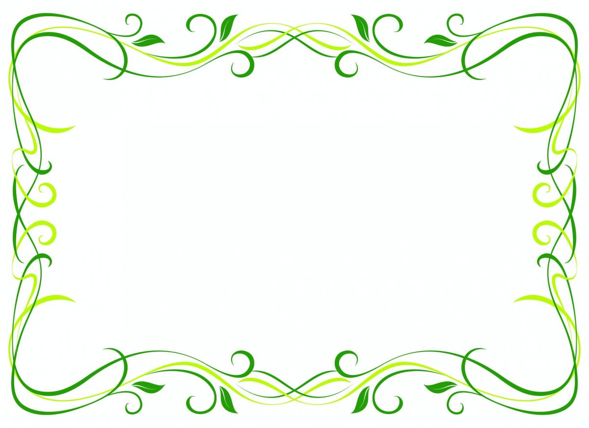 Красивые рамки зеленого цвета