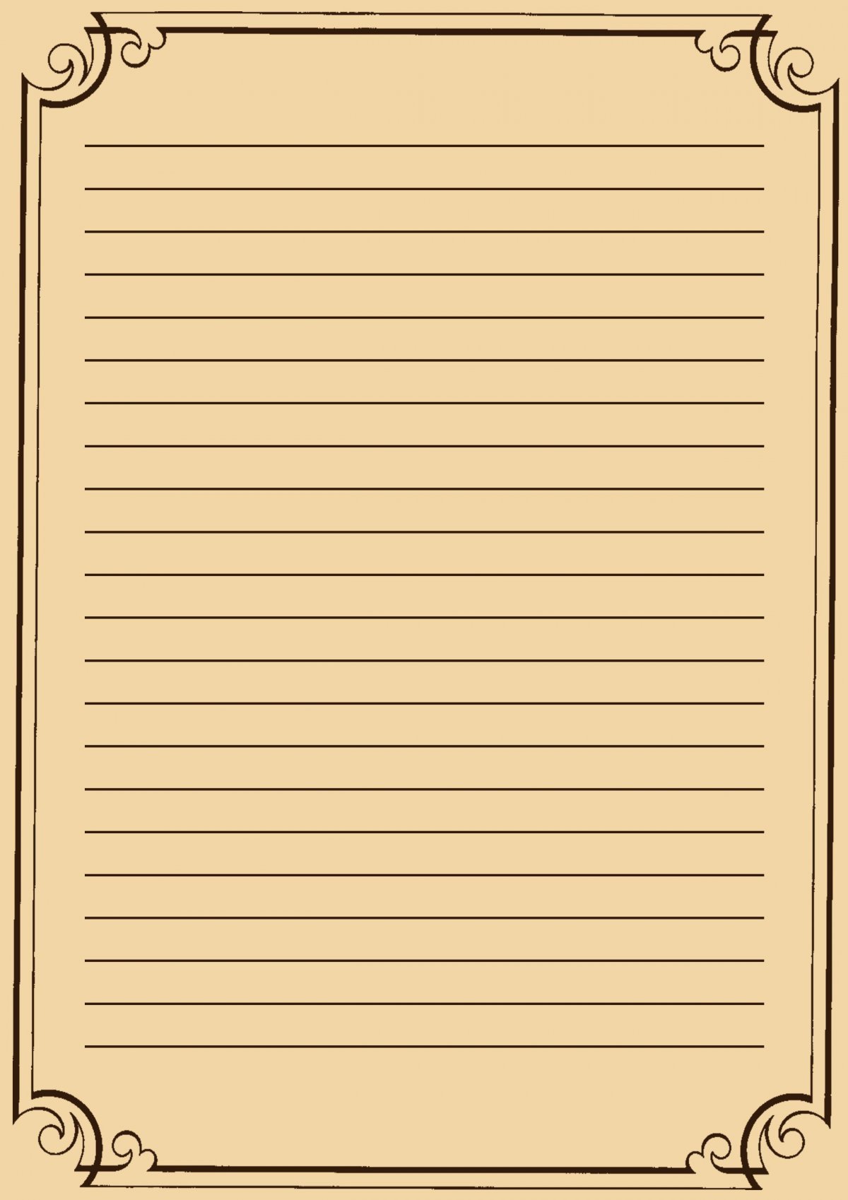 Красивый листок для письма