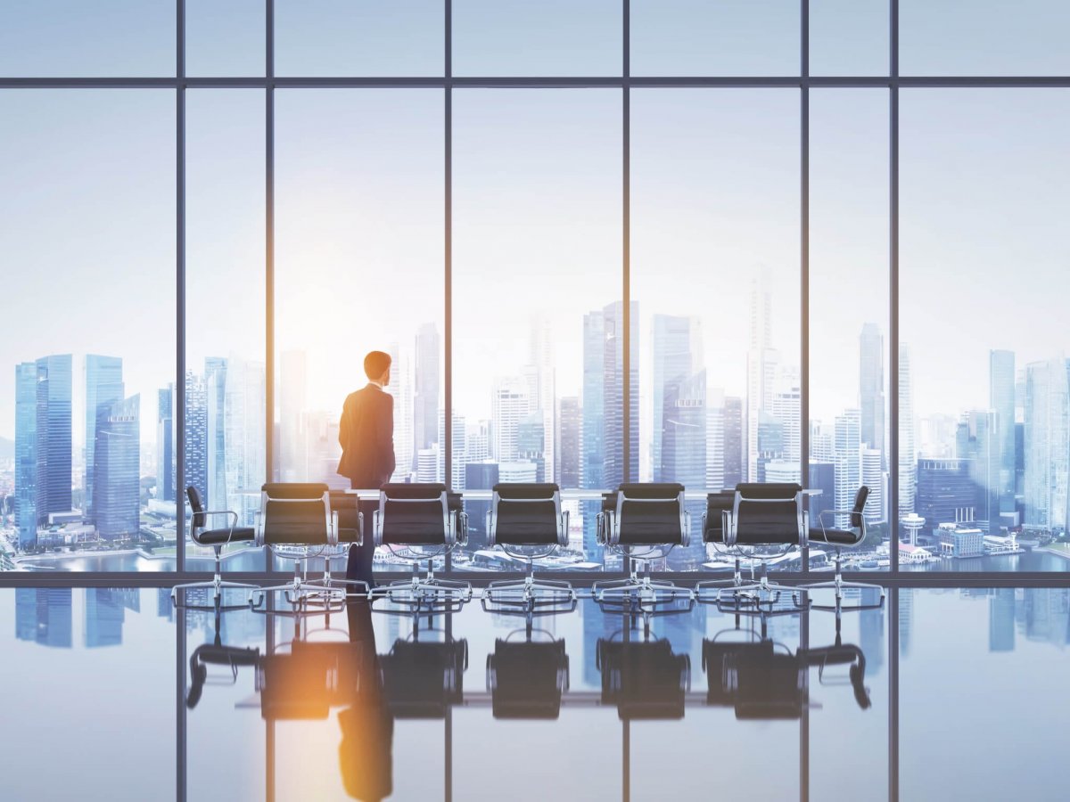 Офис с панорамными окнами