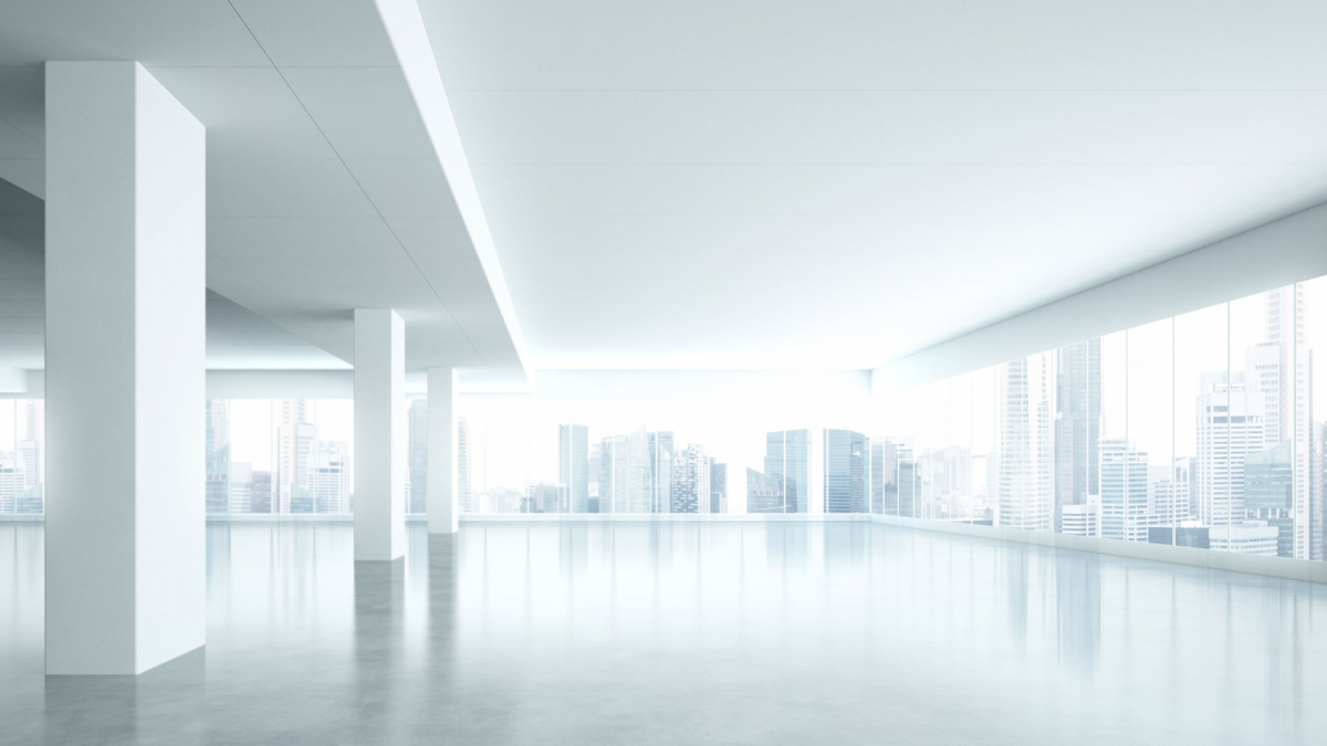 Большое белое помещение
