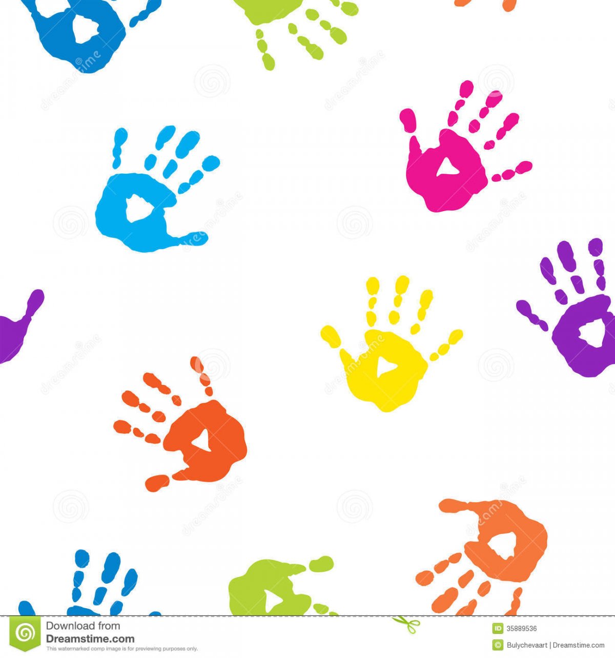 Принт детский ладошки