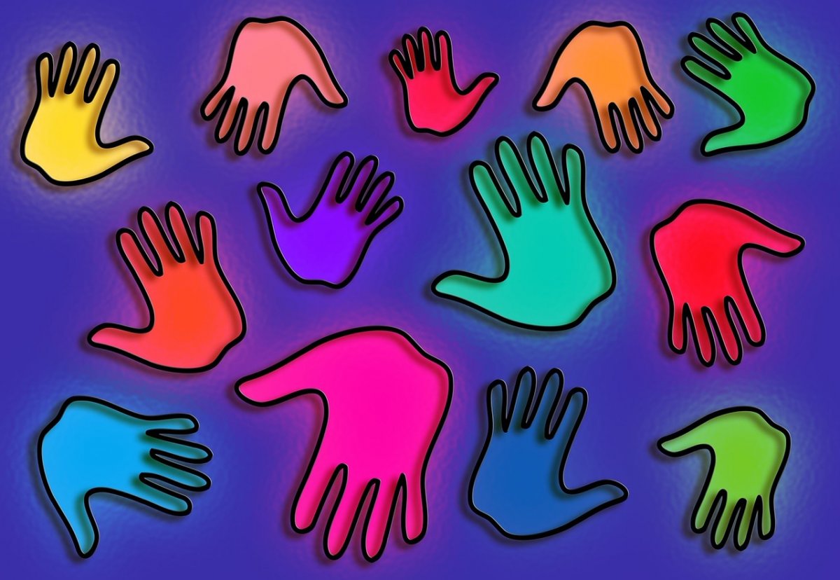 Паттерн детский ладошки