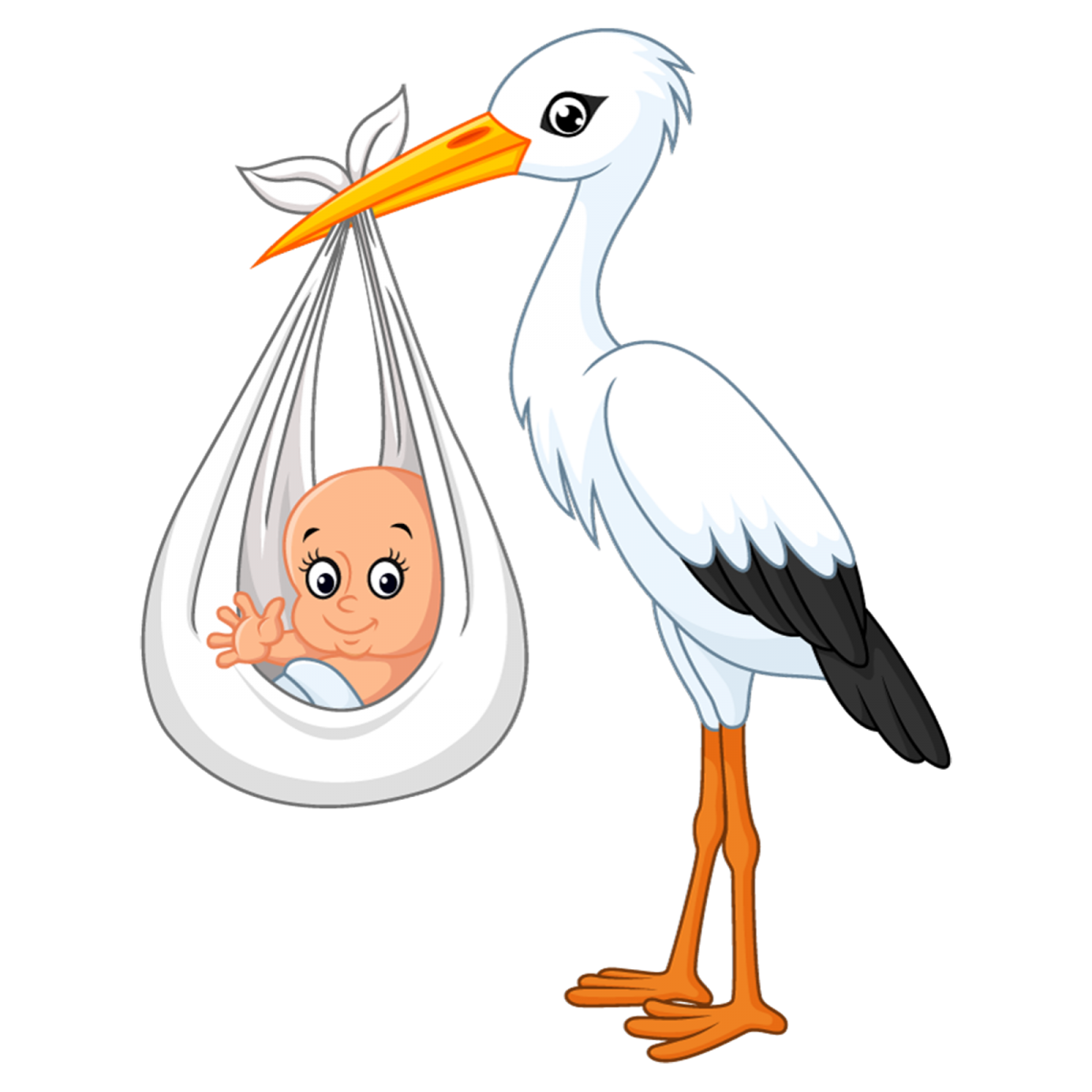 Аист с мальчиком