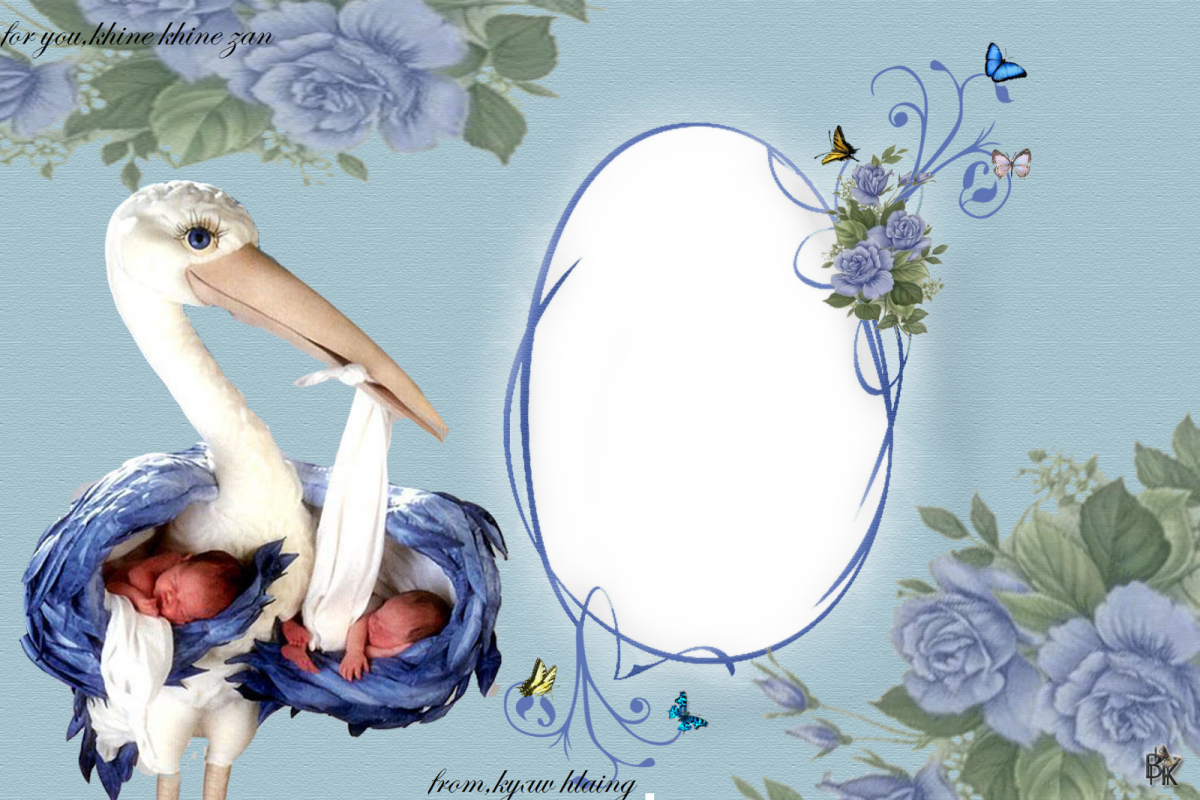Рамка с рождением ребенка