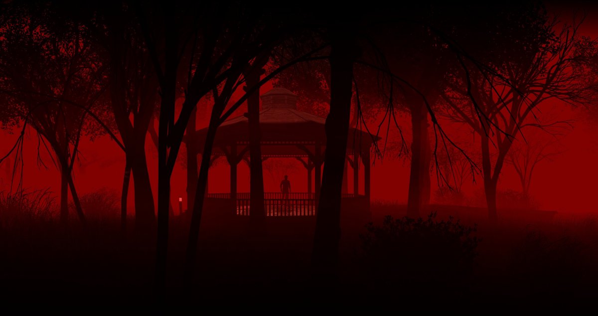 Страшный красный лес