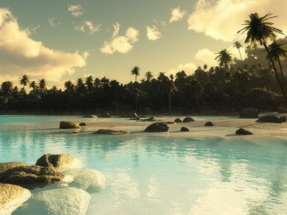 Заставка на рабочий стол Лагуна