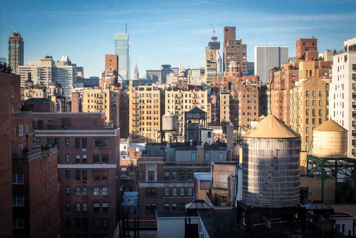 Нью-Йорк Бруклин крыши 1950