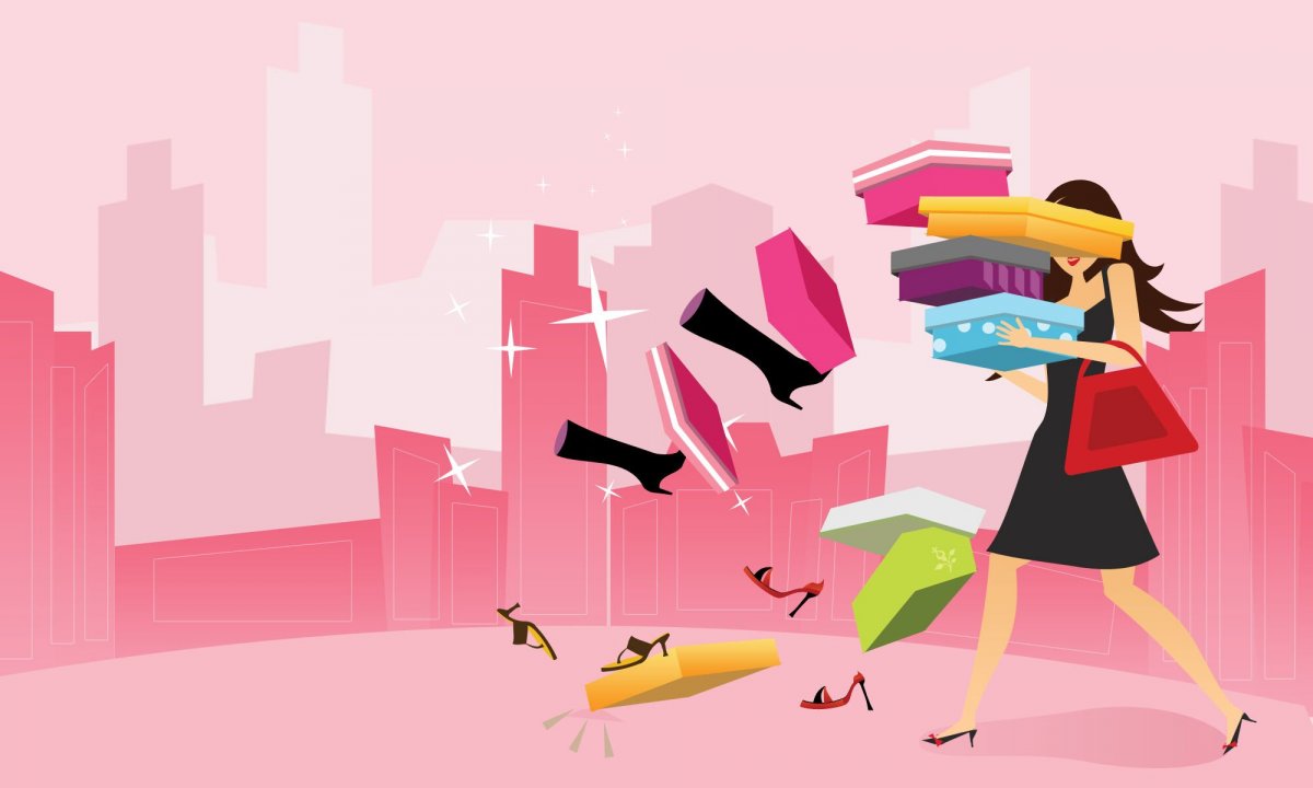 Плакат для магазина женской одежды