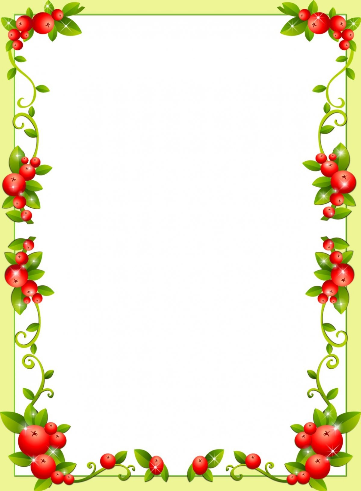 Рамка ягодки для детского сада