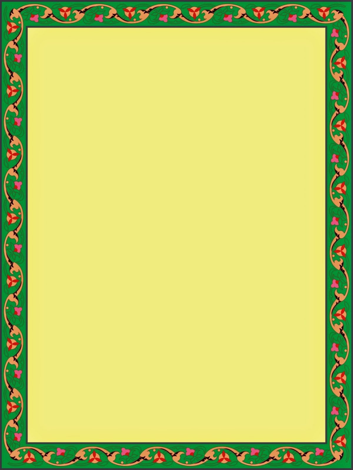 Татарский орнамент рамка