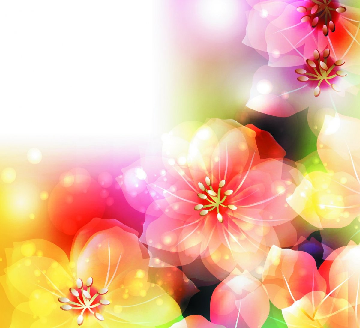 Цветочный фон для презентации