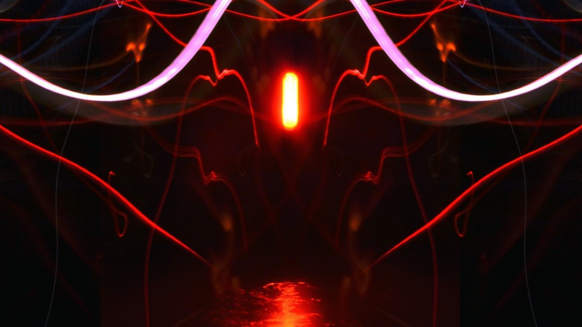 Красный неоновый свет