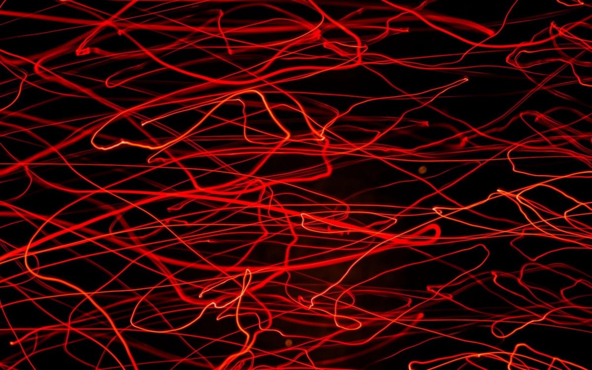 Красный неон на рабочий стол