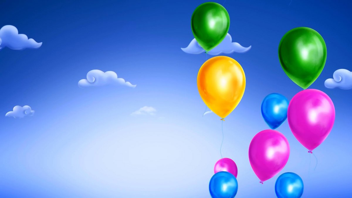 Фон с воздушными шарами
