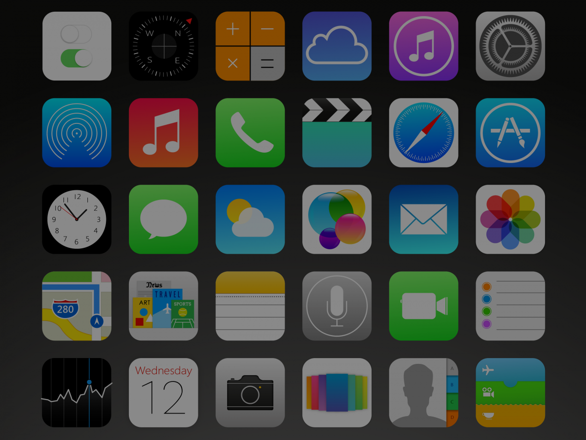 Разноцветные иконки для приложений