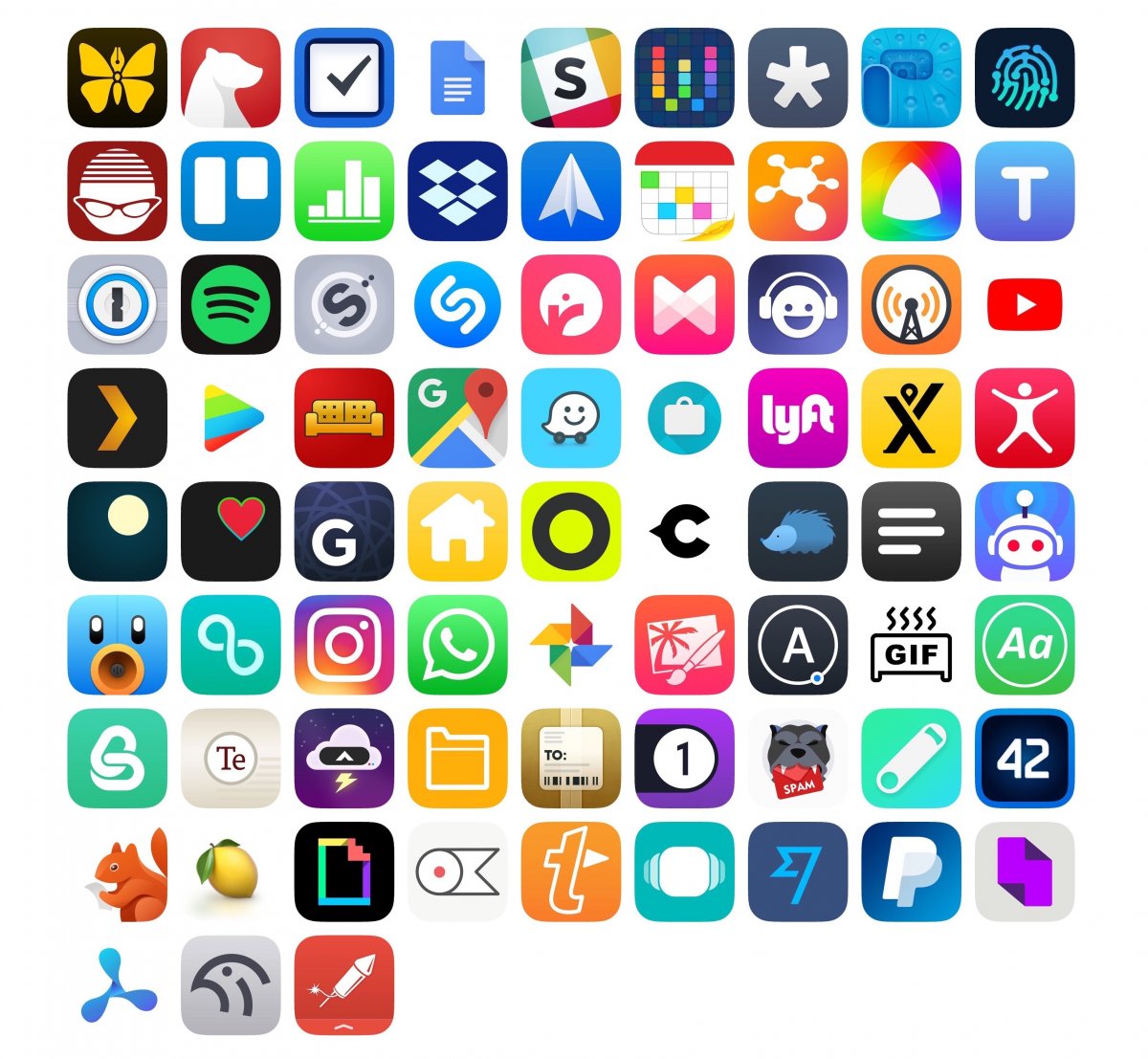 Значки приложений