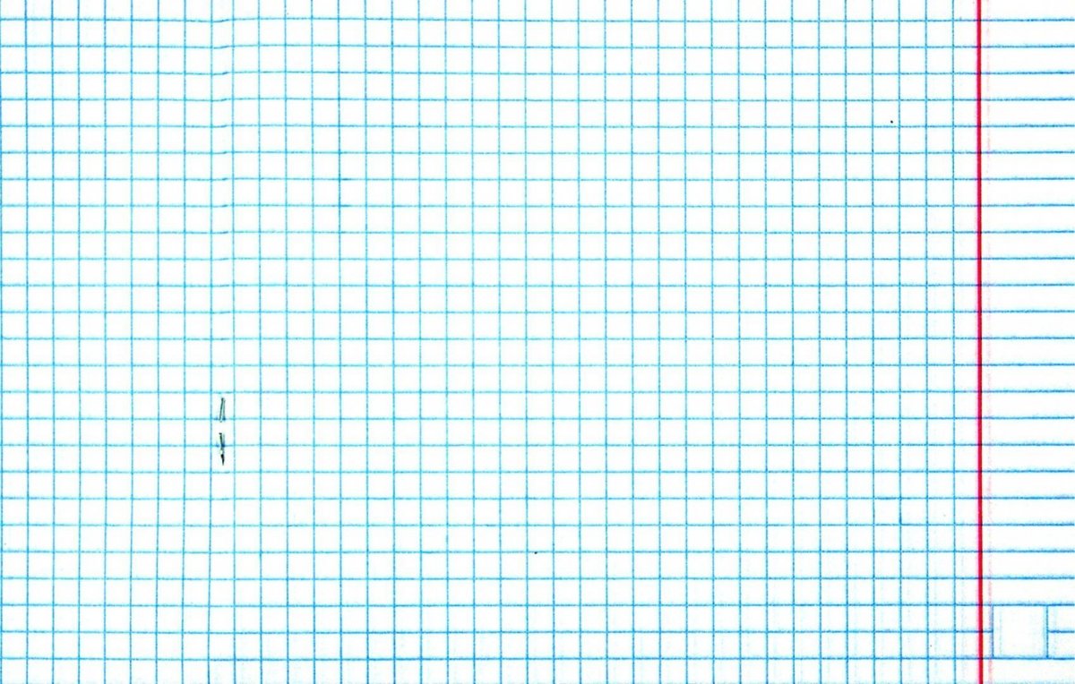 Лист тетради в клетку