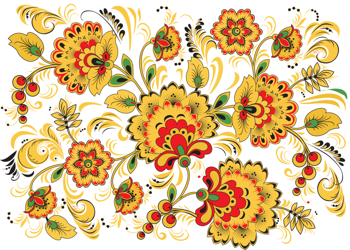 Русские народные росписи Хохломская