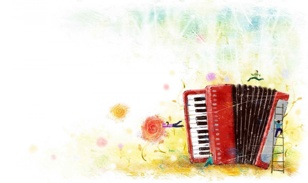 Аккордеон фон