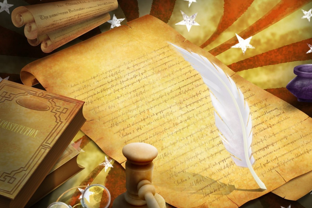 Красивый фон для презентации с пером