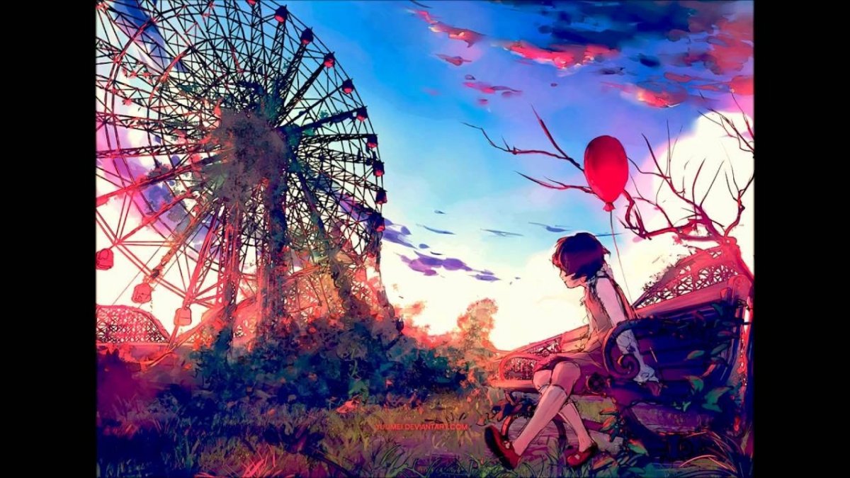 Карусель ночью