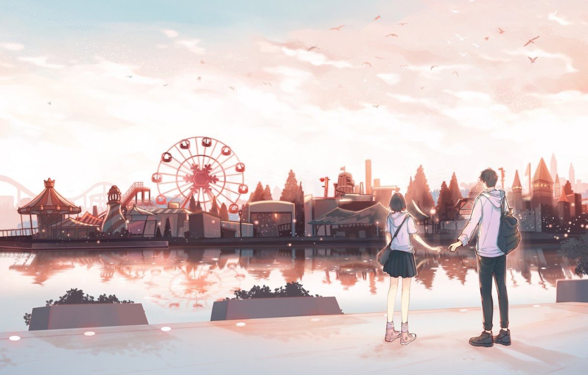 Фон гача лайф парк аттракционов