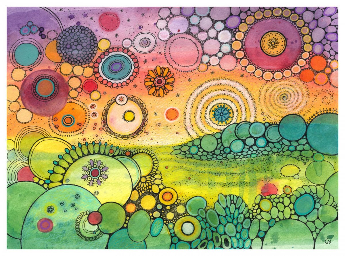 Арт терапия акварель абстракция