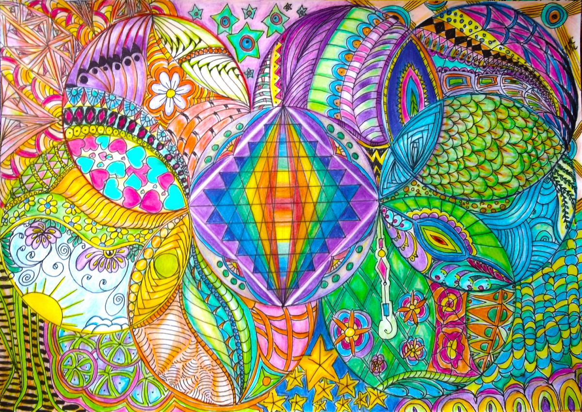 Рисунок в стиле арт-терапии