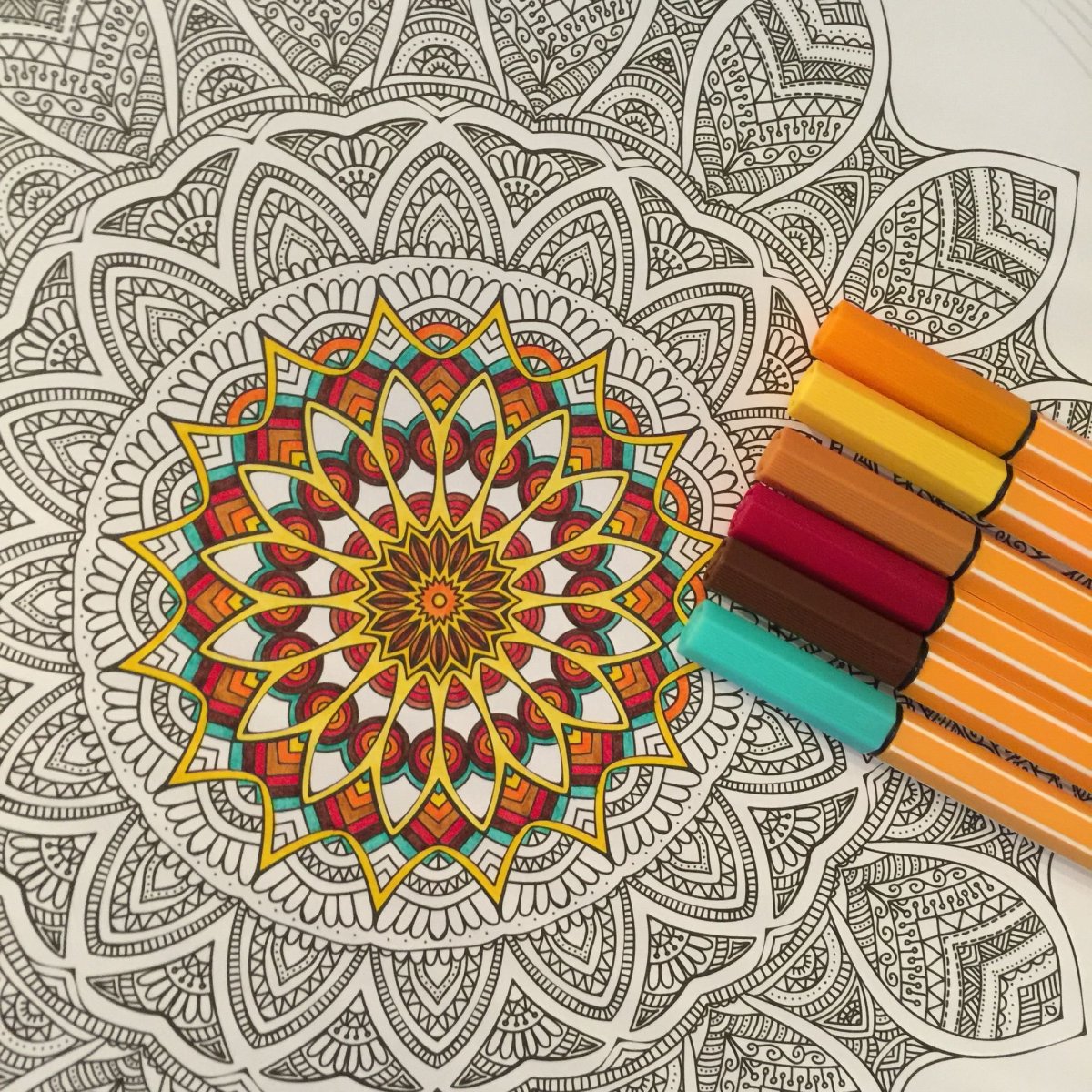 Мандалы Раскрашенные