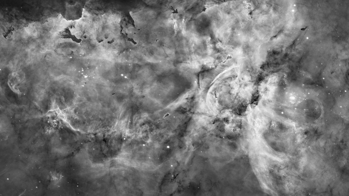 Космос черно белый