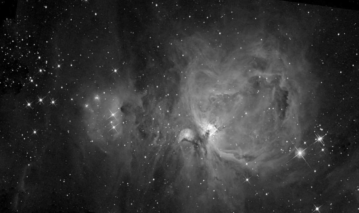 Туманность Ориона невооруженным глазом