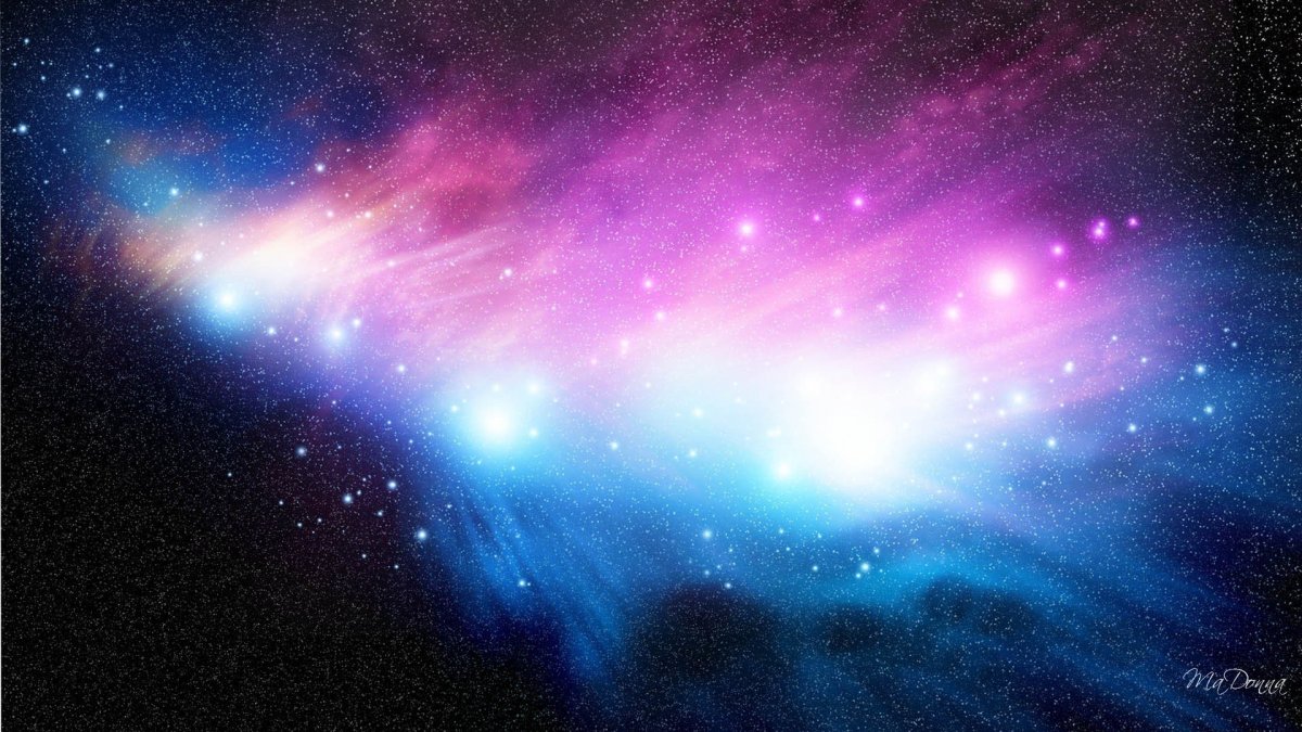 Космос розово голубой