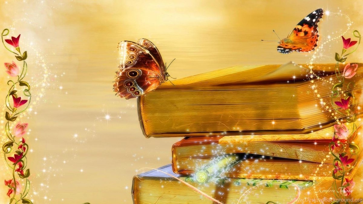 Красивый фон с книгами