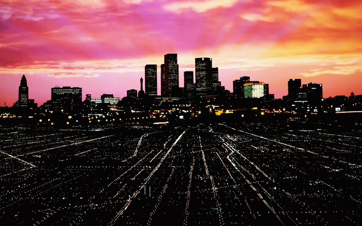 Лос Анджелес ночью