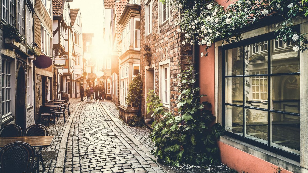 Франция Париж улочки