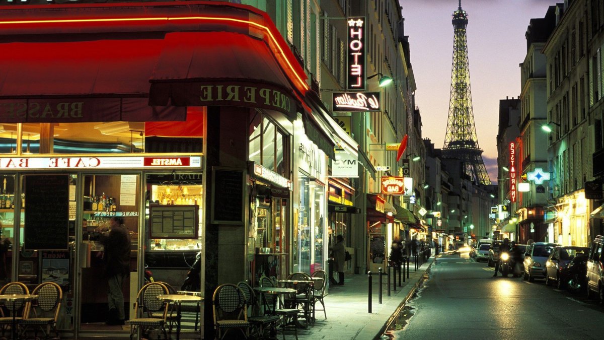 Франция Париж улочки