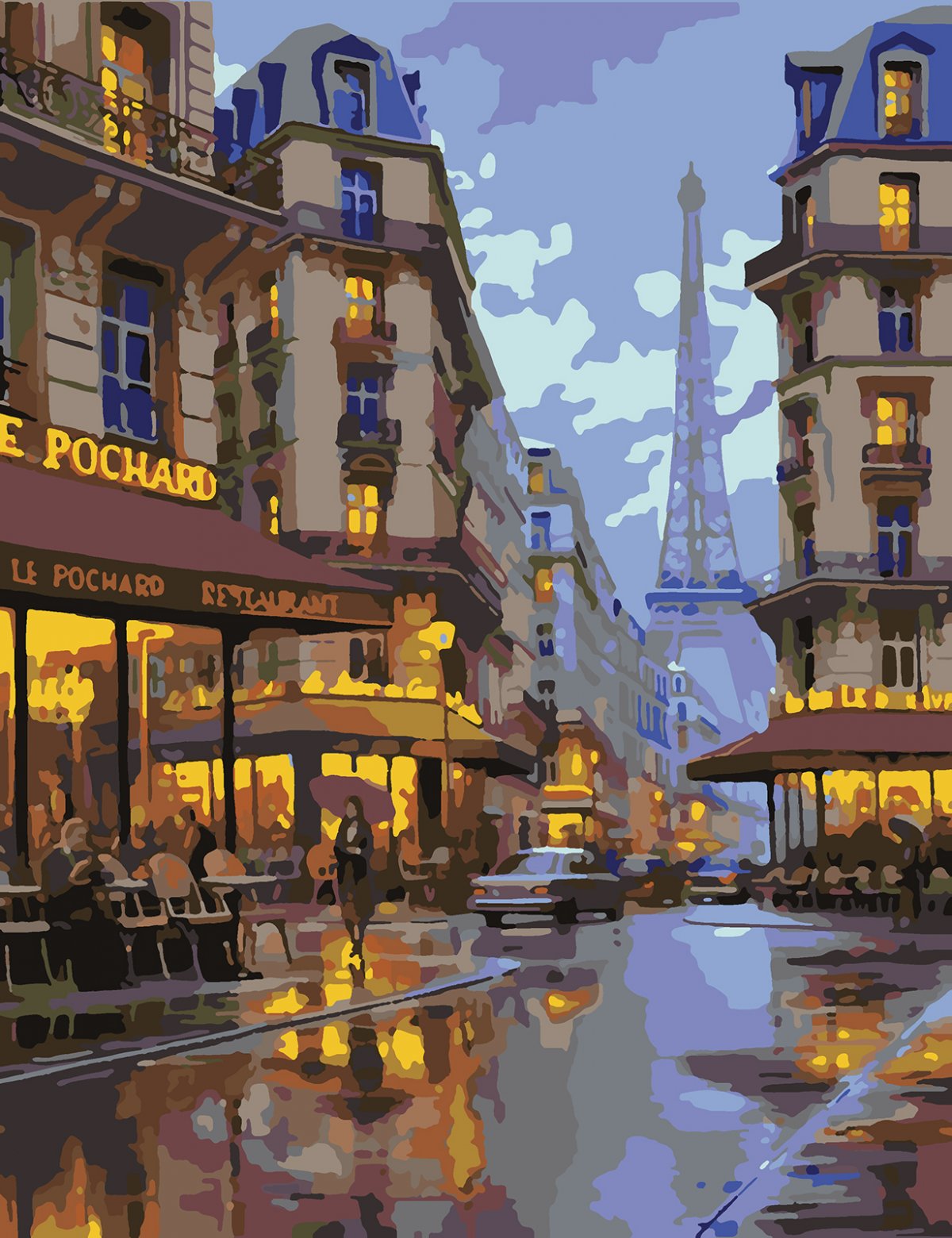 Алексей Бутырский картины Вечерний Париж