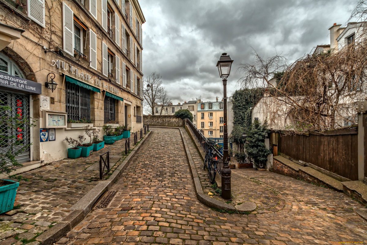 Montmartre Париж улица
