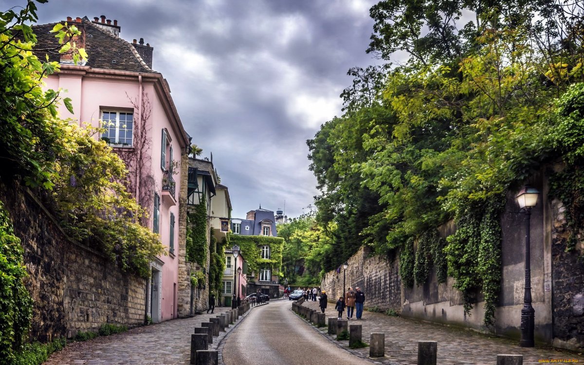 Франция улица Монмартр