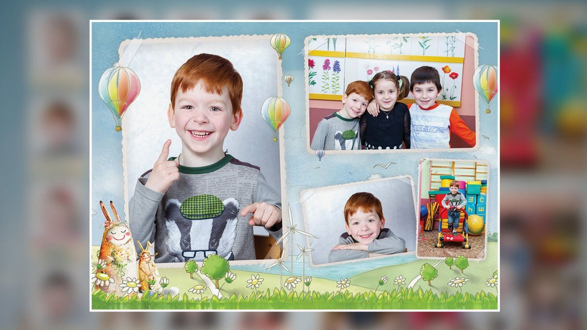 Фон для фотокниги выпускной в детском саду