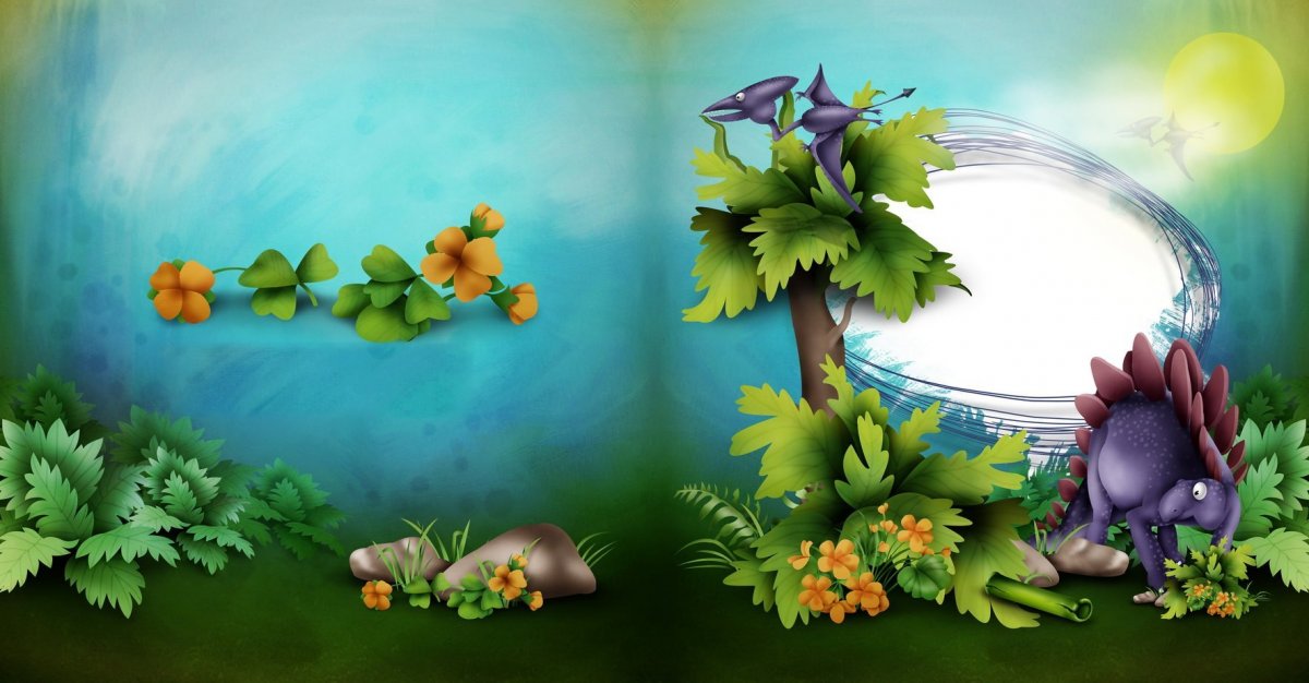 Фон для фотокниги детский