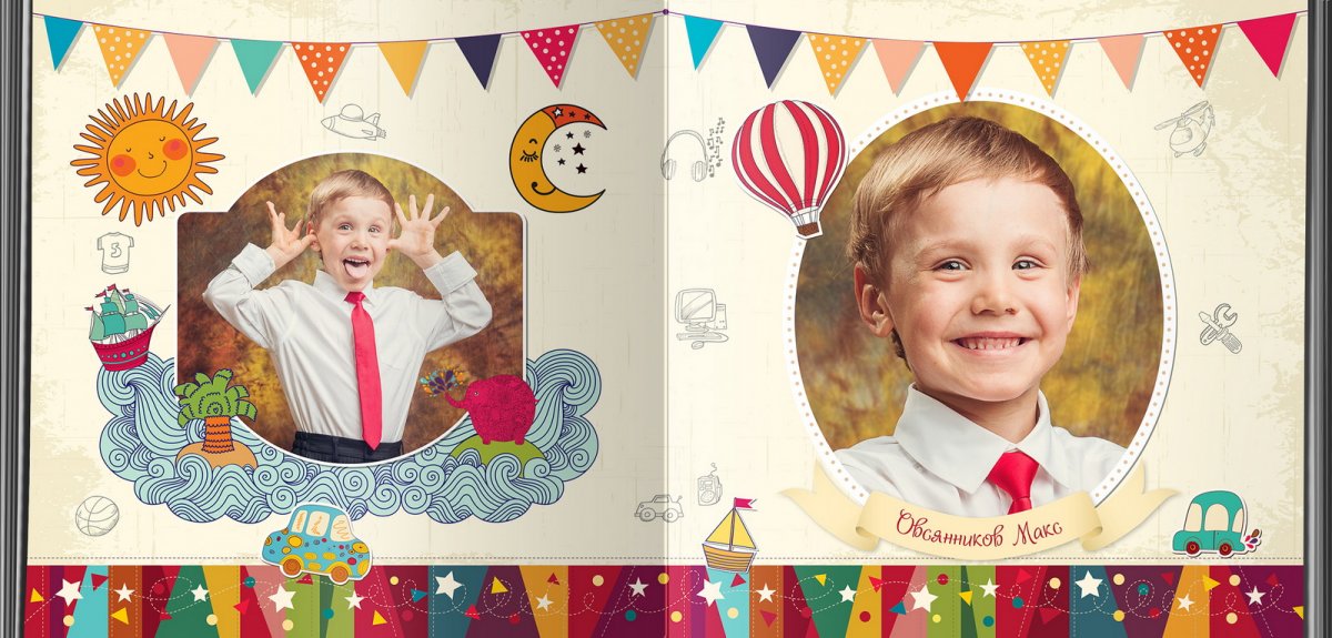 Обложка фотокниги детский сад