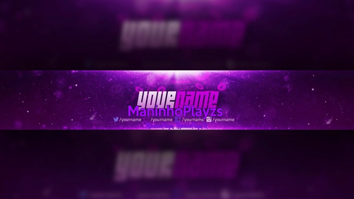 Фиолетовая шапка для канала