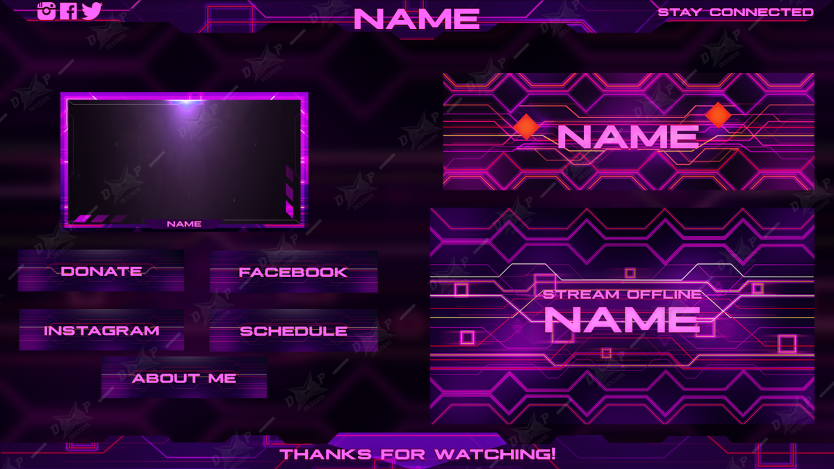 Красивый баннер для Твича